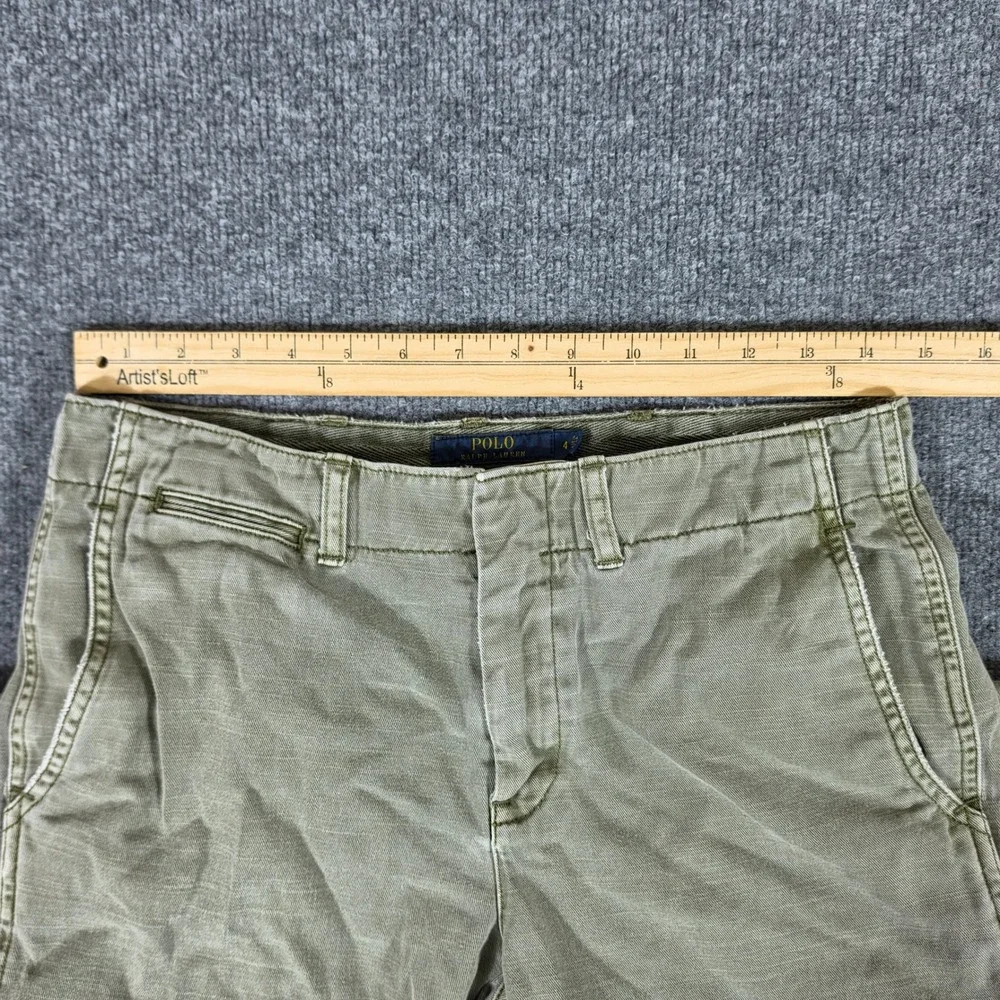 Polo Ralph Lauren Quin Boyfriend Chino Pants Olive Green Womens Tag 4 Act 29x28